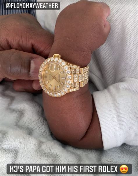 mayweather buys grandson rolex|Floyd Mayweather Lures Grandson Into Love Of Rolex.